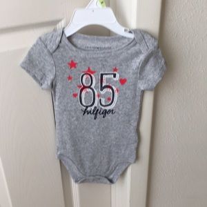 Tommy Hilfiger New Gray Bodysuit with Number 85